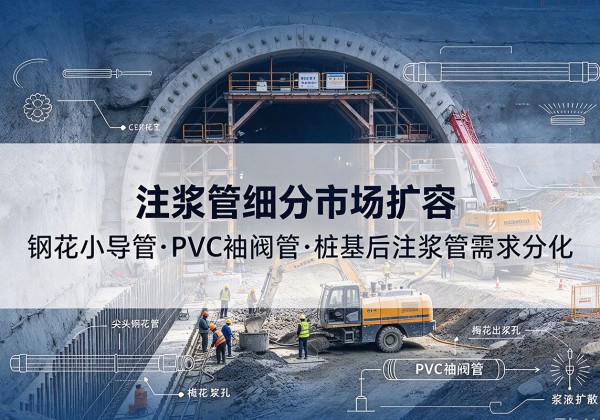 复兴注浆管细分市场扩容，隧道钢花小导管、PVC 袖阀管、桩基后注浆管需求分化
